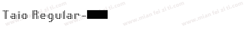 Taio Regular字体转换